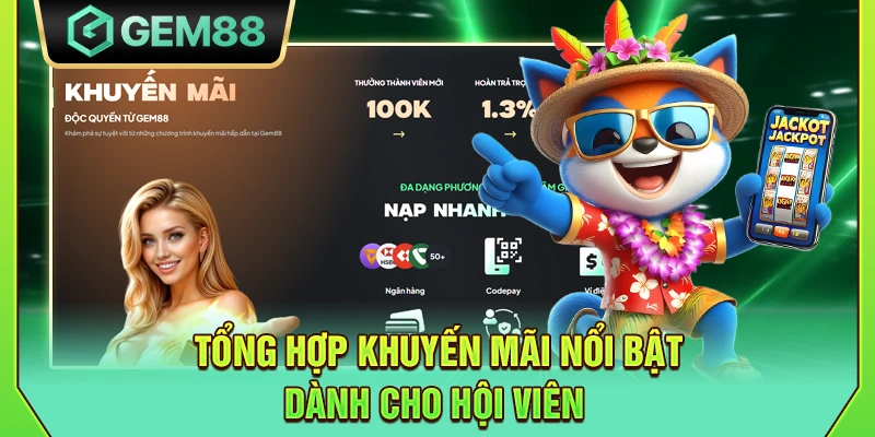GEM88 - Trang Chủ Nhà Cái Gem88 Win Chính Thức Nhận Code 88K 14 Tổng hợp khuyến mãi nổi bật dành cho hội viên